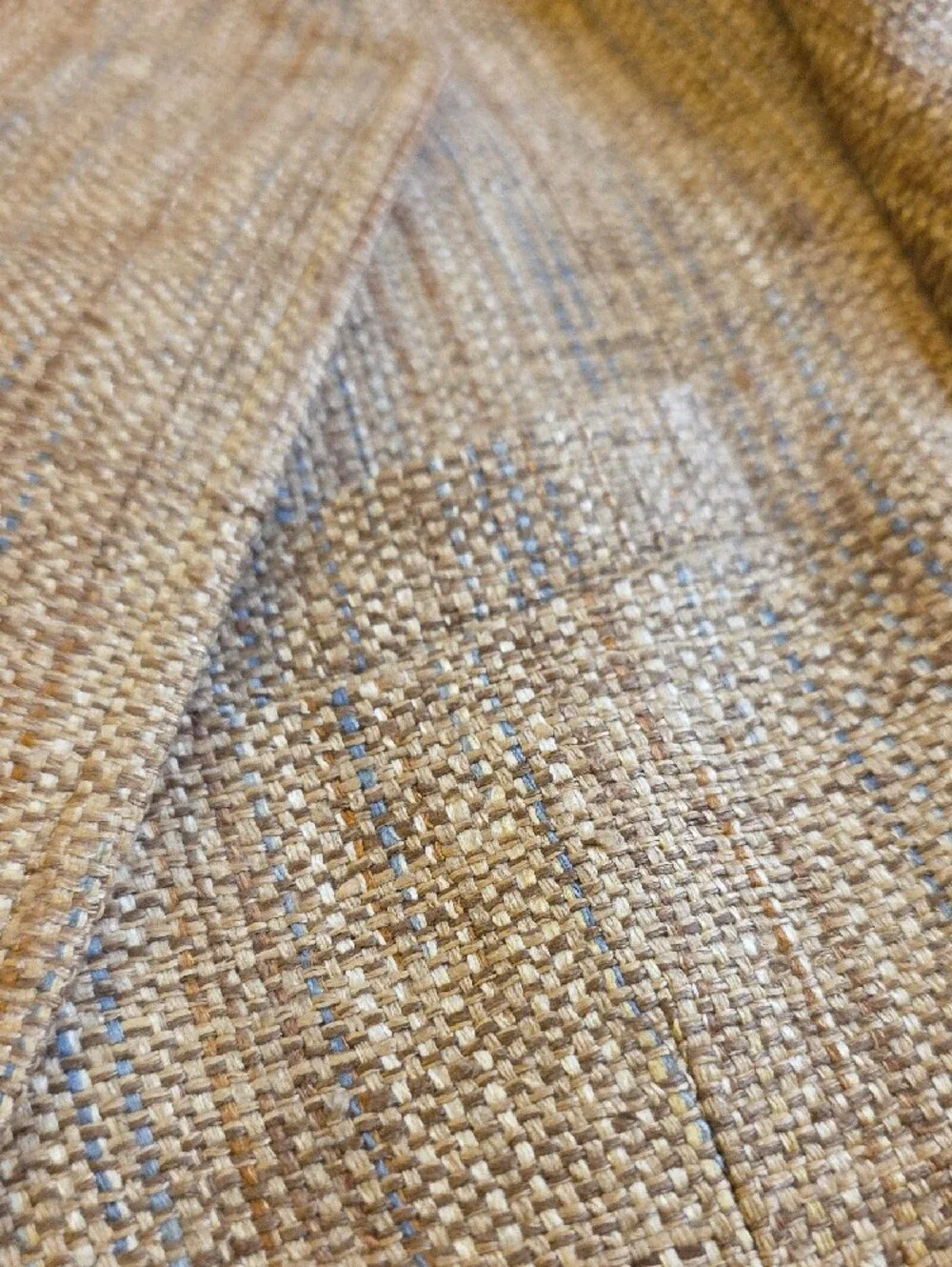 Men's Textured Silk Weave Beige-Brown Blazer See Measurements VTG